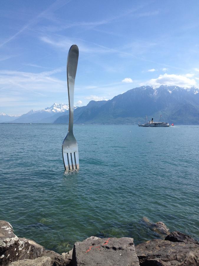 Hostellerie De L'Hotel De Ville Vevey Eksteriør bilde